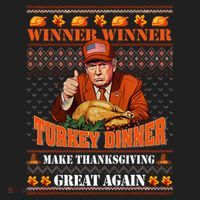 Trump Winner Funny Winner Turkey Dinner Thanksgiving Ugly Hat thumb 2