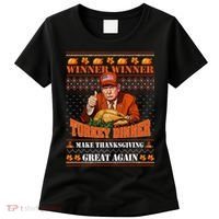Trump Winner Funny Winner Turkey Dinner Thanksgiving Ugly Women's T-Shirt thumb 0