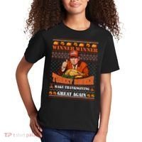 Trump Winner Funny Winner Turkey Dinner Thanksgiving Ugly Kids T-Shirt thumb 2