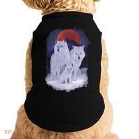 Three Wolves Family Portrait Painting Doggie Tank thumb 0