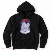 Three Wolves Family Portrait Painting Hoodie thumb 0