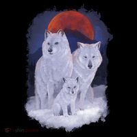 Three Wolves Family Portrait Painting Coffee Mug thumb 5