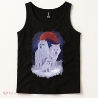 Three Wolves Family Portrait Painting Tank Top thumb 2