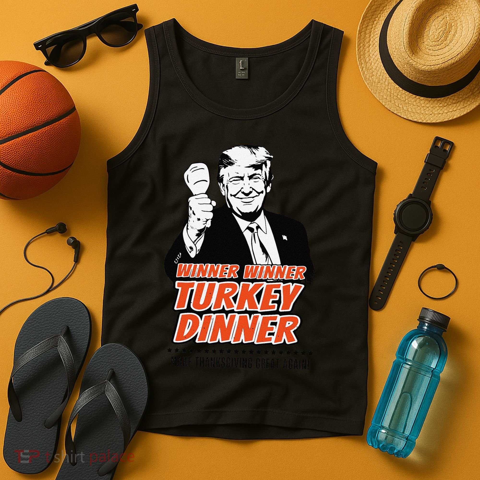 Trump Winner Funny Winner Turkey Dinner Thanksgiving Tank Top