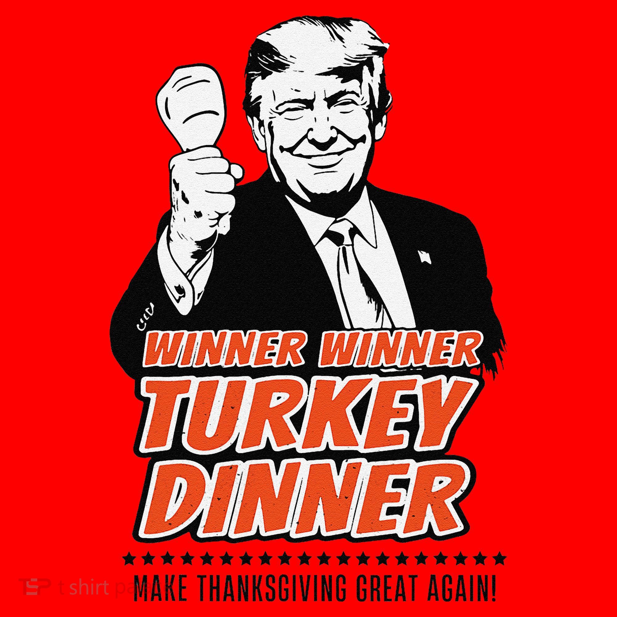Trump Winner Funny Winner Turkey Dinner Thanksgiving Santa Hat