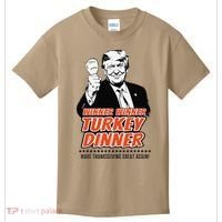 Trump Winner Funny Winner Turkey Dinner Thanksgiving Kids T-Shirt thumb 0