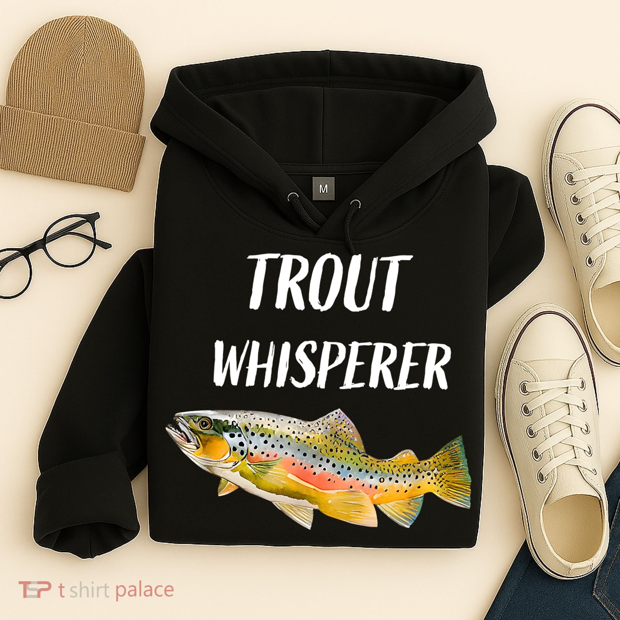 Trout Whisperer Fishing Rainbow Trout Hoodie