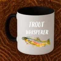 Trout Whisperer Fishing Rainbow Trout Coffee Mug thumb 2