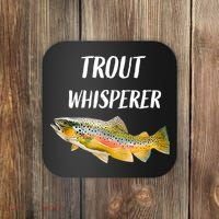 Trout Whisperer Fishing Rainbow Trout Coaster thumb 0