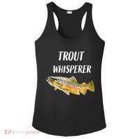 Trout Whisperer Fishing Rainbow Trout Ladies PosiCharge Competitor Racerback Tank thumb 0