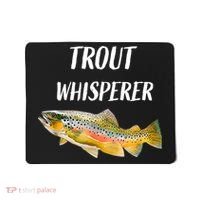 Trout Whisperer Fishing Rainbow Trout Mousepad thumb 0