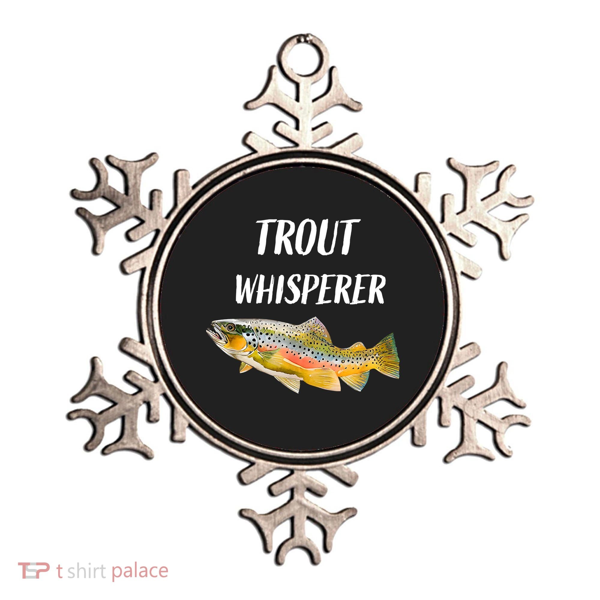 Trout Whisperer Fishing Rainbow Trout Ornament
