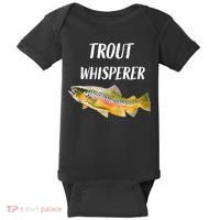 Trout Whisperer Fishing Rainbow Trout Baby Bodysuit thumb 0