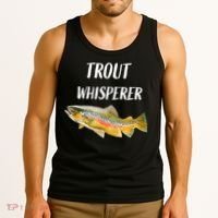 Trout Whisperer Fishing Rainbow Trout Tank Top thumb 3