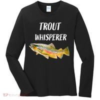 Trout Whisperer Fishing Rainbow Trout Women's Long Sleeve Shirt thumb 0