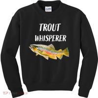 Trout Whisperer Fishing Rainbow Trout Kids Sweatshirt thumb 0