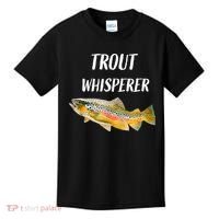 Trout Whisperer Fishing Rainbow Trout Kids T-Shirt thumb 0