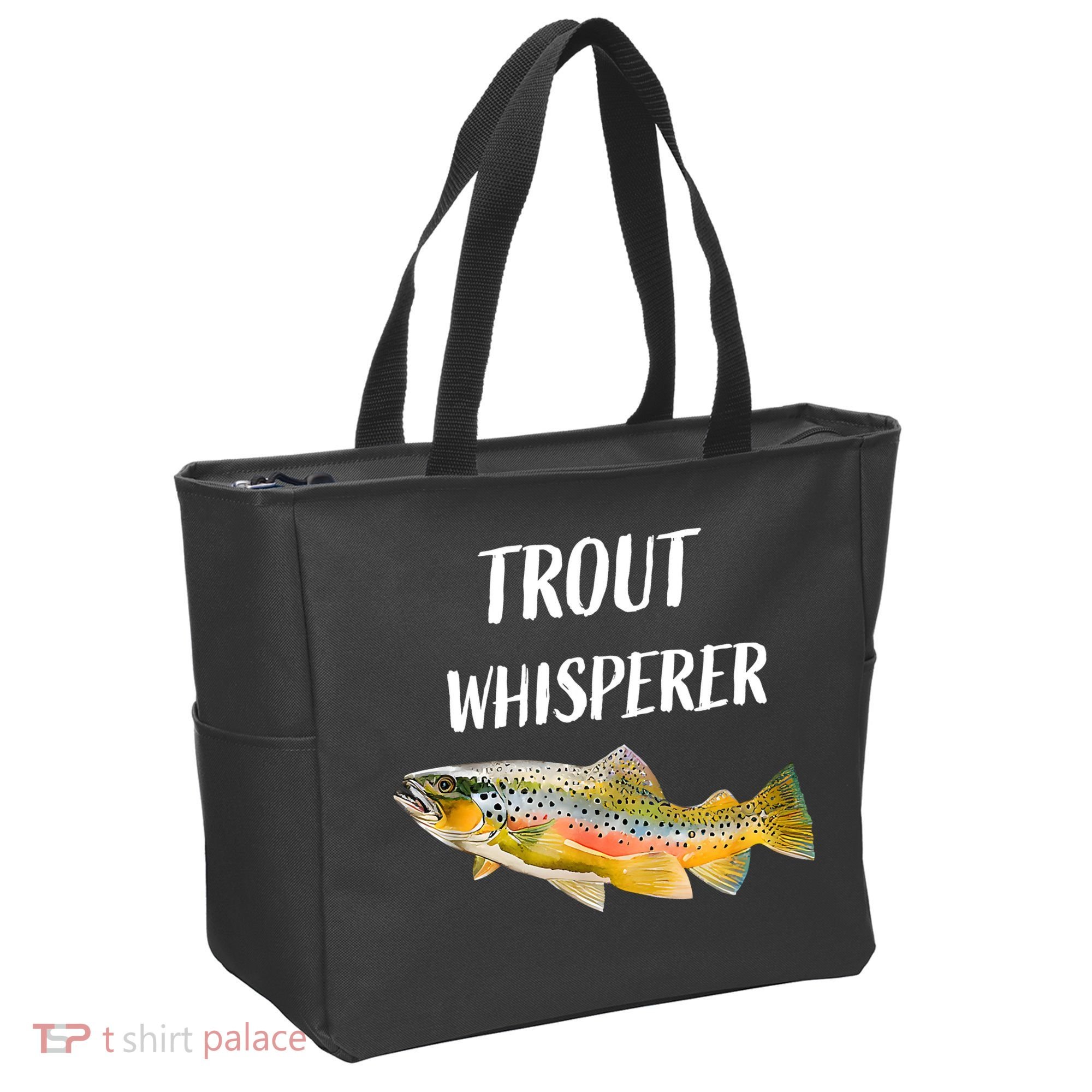 Trout Whisperer Fishing Rainbow Trout Tote Bag