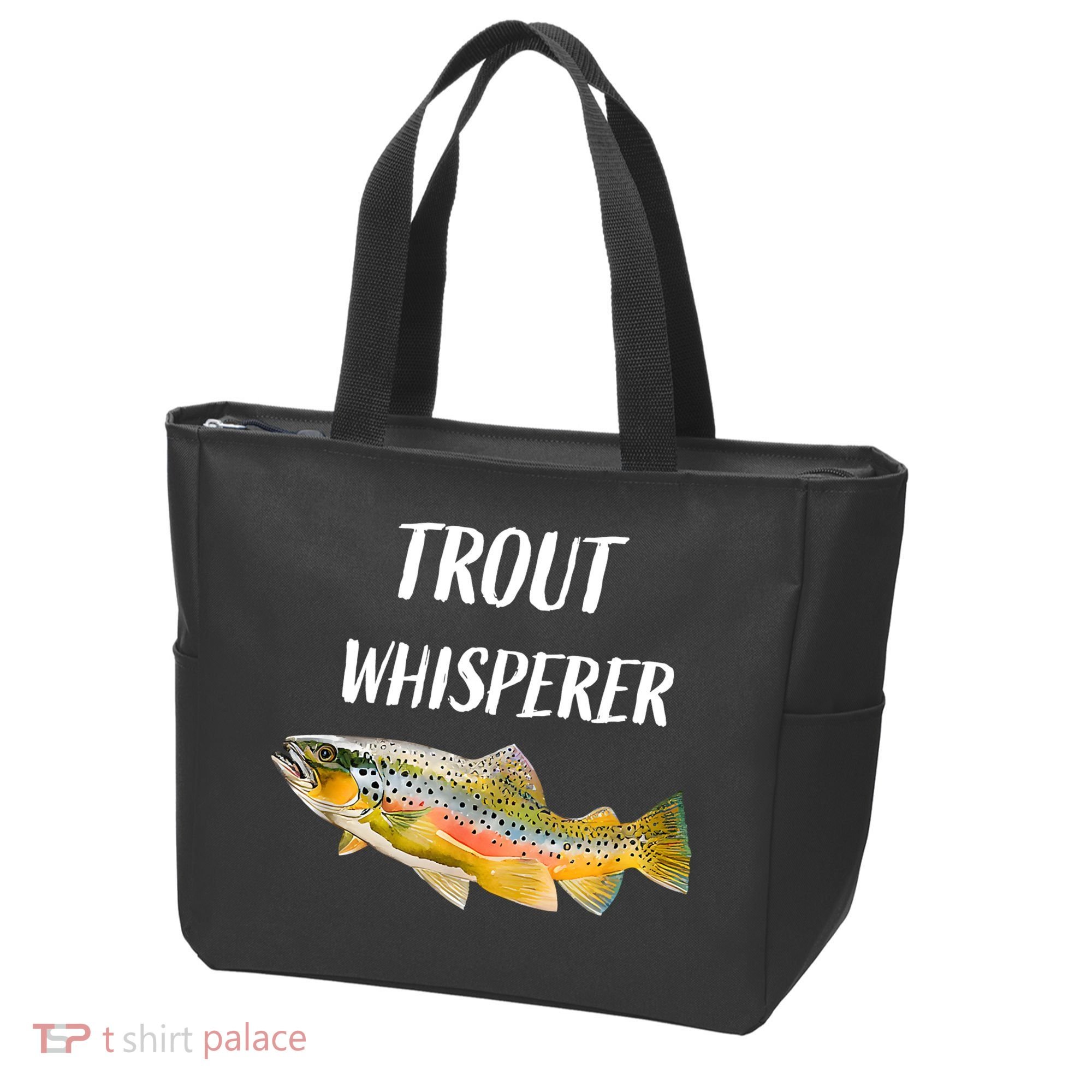 Trout Whisperer Fishing Rainbow Trout Tote Bag