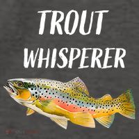 Trout Whisperer Fishing Rainbow Trout Vector Backpack thumb 2