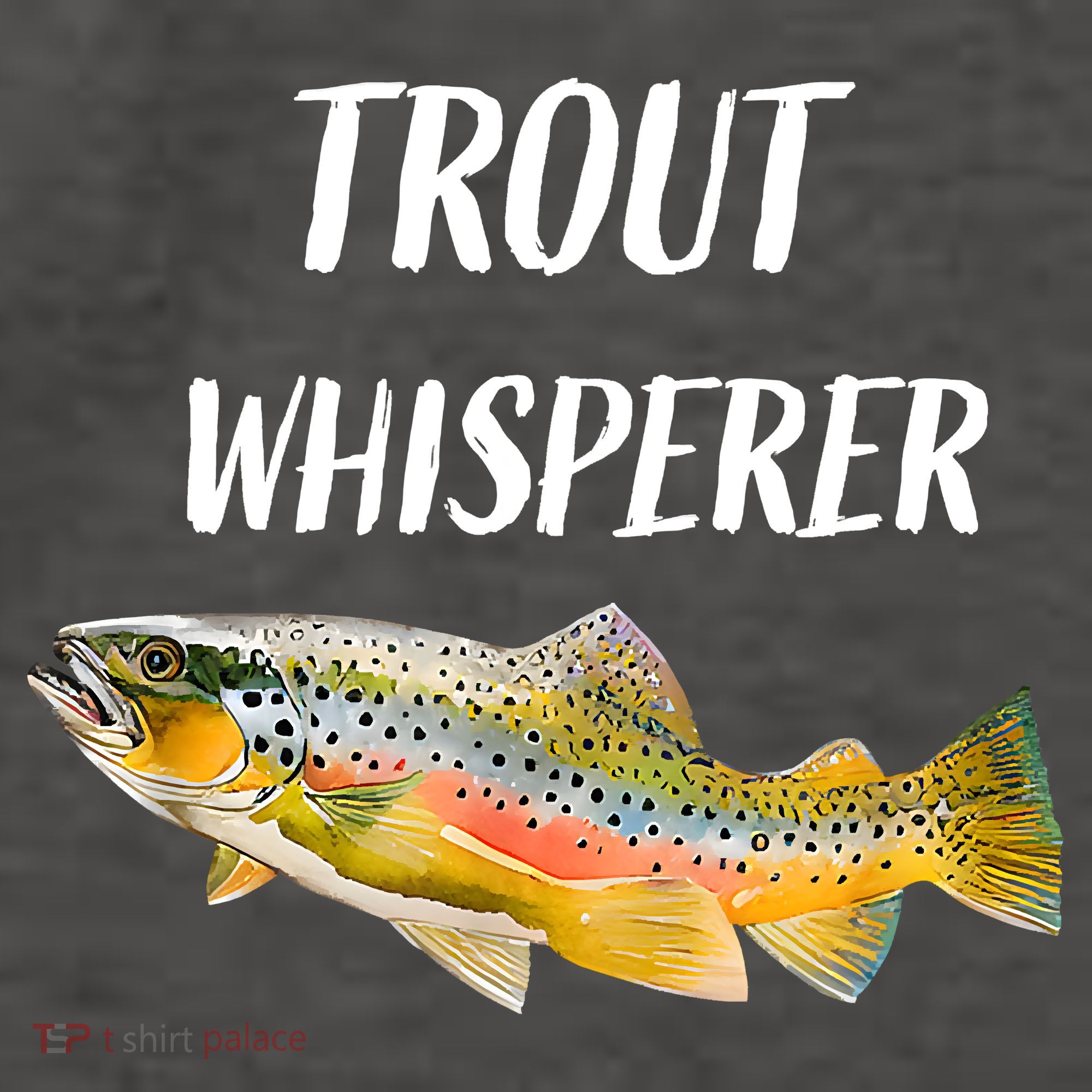 Trout Whisperer Fishing Rainbow Trout Vector Backpack