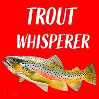 Trout Whisperer Fishing Rainbow Trout Santa Hat thumb 1