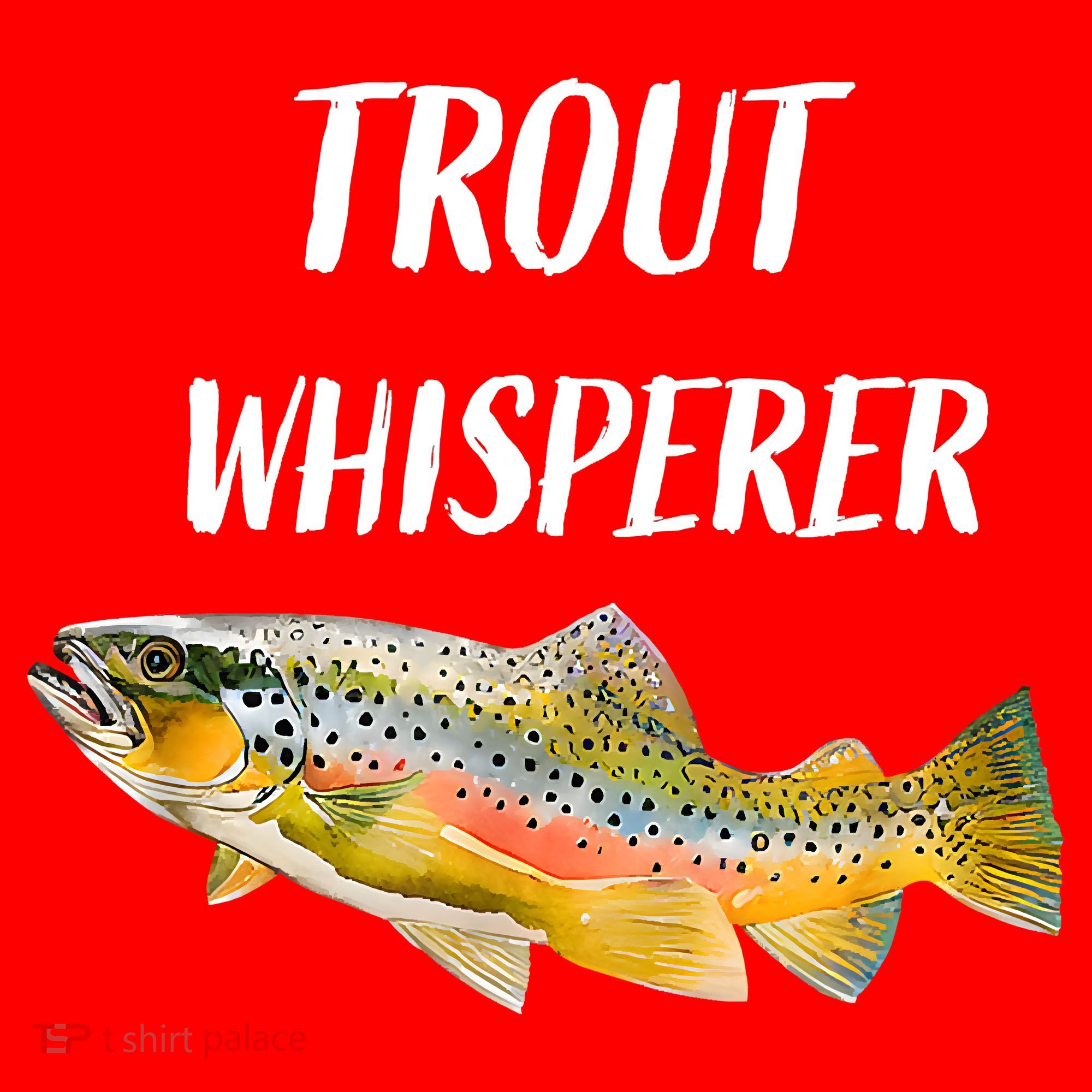 Trout Whisperer Fishing Rainbow Trout Santa Hat