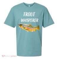 Trout Whisperer Fishing Rainbow Trout Sueded Cloud Jersey T-Shirt thumb 0