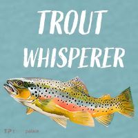 Trout Whisperer Fishing Rainbow Trout Sueded Cloud Jersey T-Shirt thumb 2