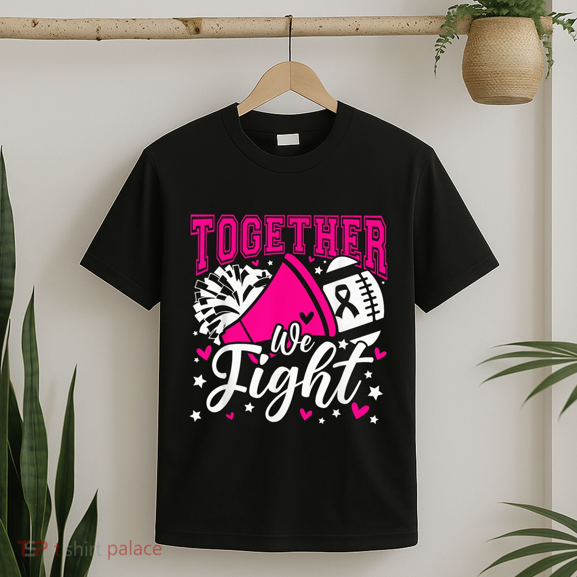 Together We Fight Breast Cancer Awareness Pink Ribbon Wo T-Shirt