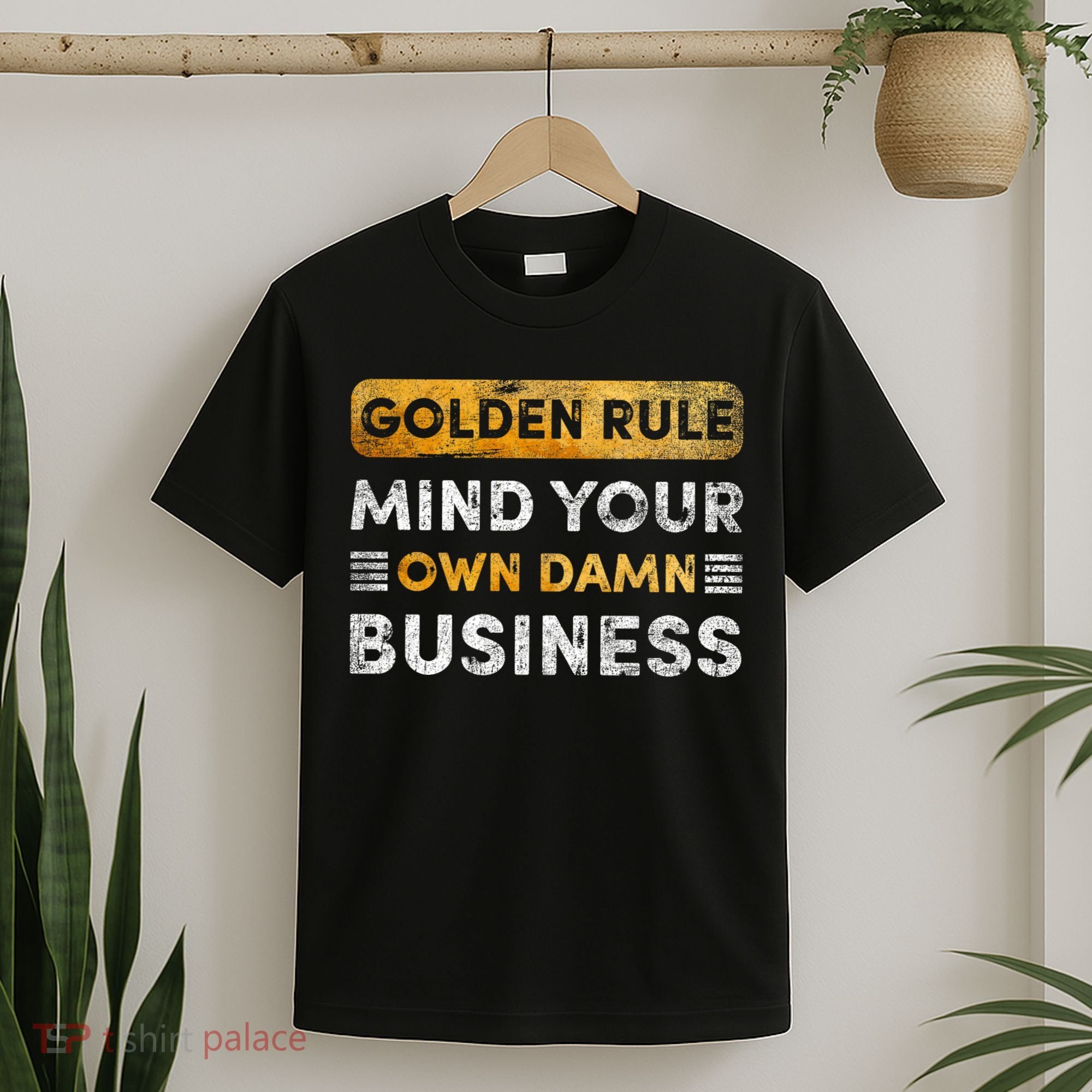 Tim Walz Golden Rule Mind Your Own Damn Business T-Shirt