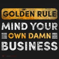 Tim Walz Golden Rule Mind Your Own Damn Business Mousepad thumb 1