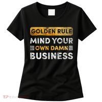 Tim Walz Golden Rule Mind Your Own Damn Business Women's T-Shirt thumb 0