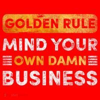 Tim Walz Golden Rule Mind Your Own Damn Business Santa Hat thumb 1