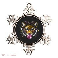 Tiger With Glasses Bubblegum And Pink Bow Ornament thumb 0