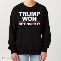 Trump Won Get Over It Trump 2024 Election Women's Sweatshirt thumb 0