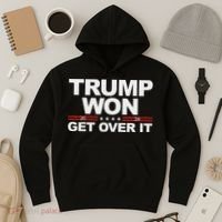 Trump Won Get Over It Trump 2024 Election Hoodie thumb 3