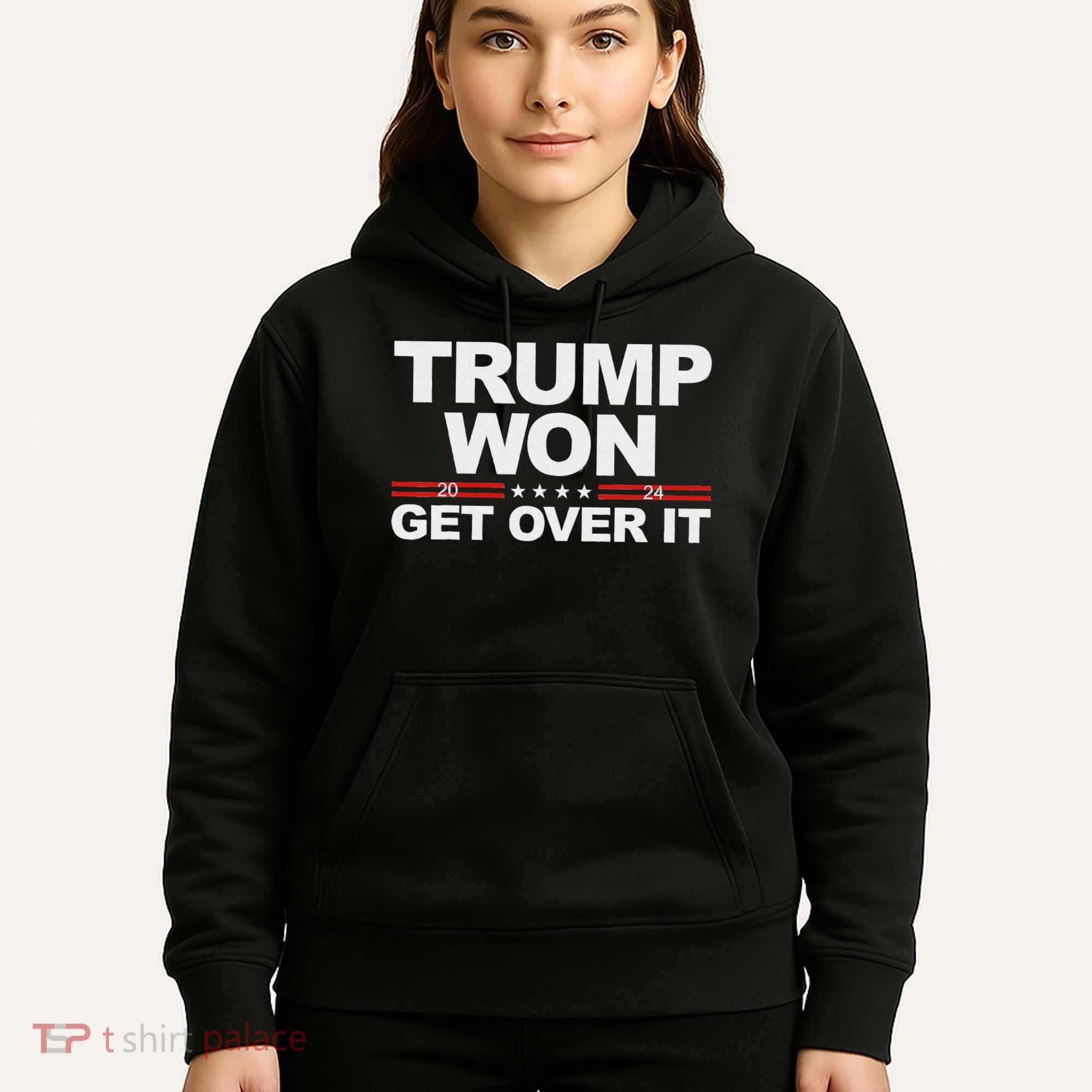 Trump Won Get Over It Trump 2024 Election Hoodie