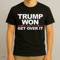 Trump Won Get Over It Trump 2024 Election T-Shirt thumb 3
