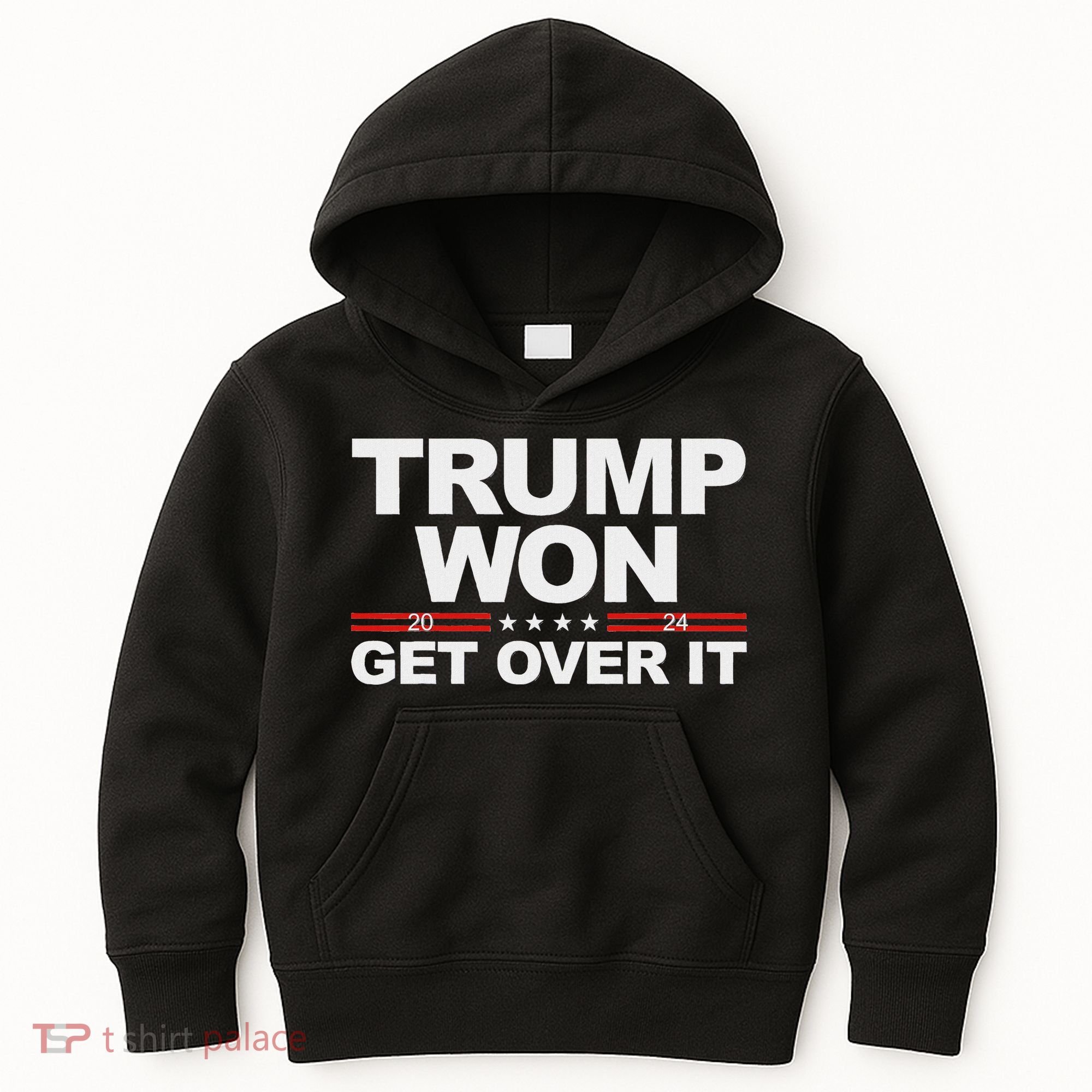 Trump Won Get Over It Trump 2024 Election Kids Hoodie