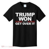 Trump Won Get Over It Trump 2024 Election Kids T-Shirt thumb 0