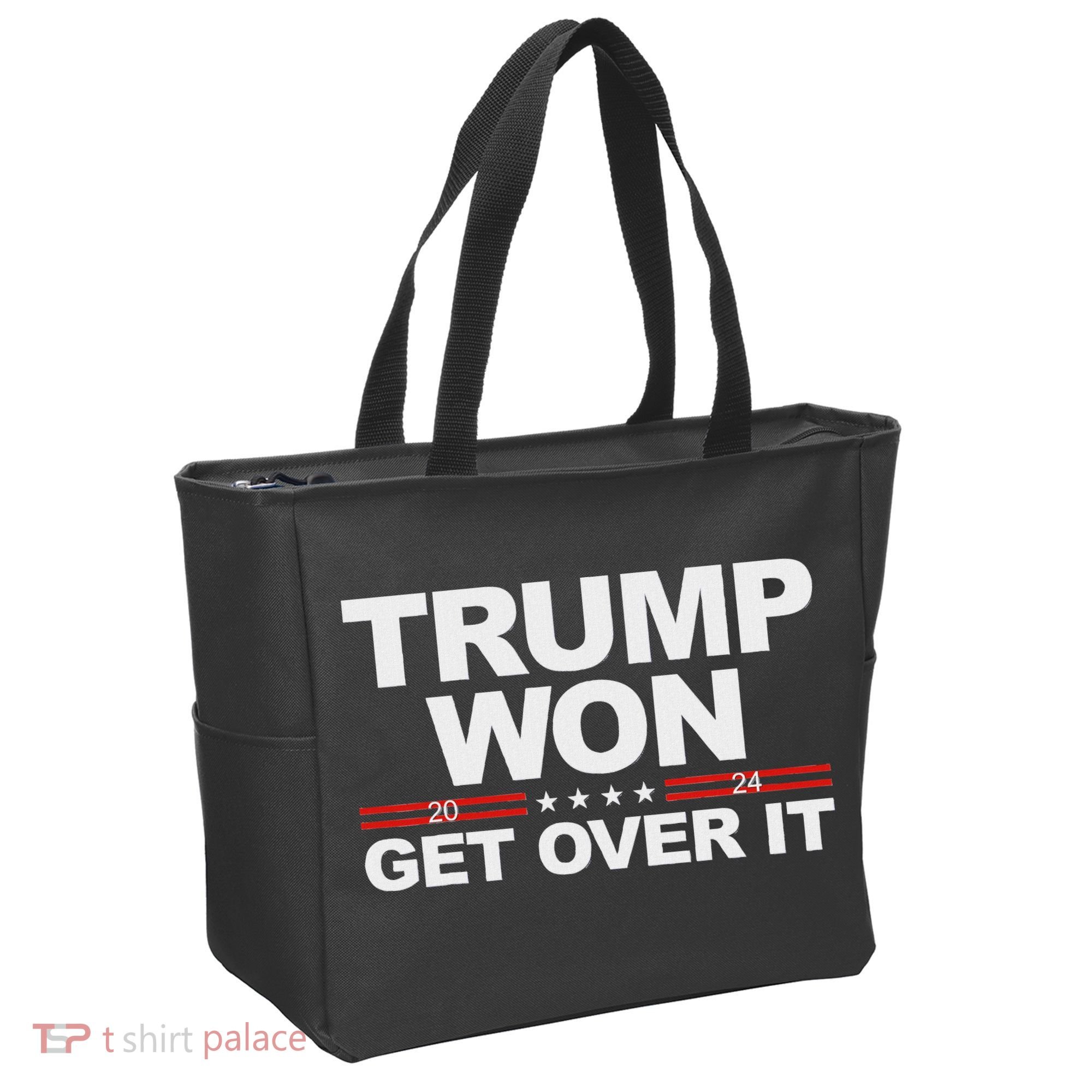 Trump Won Get Over It Trump 2024 Election Tote Bag
