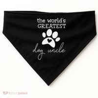 The World's Greatest Dog Uncle USA-Made Doggie Bandana thumb 0
