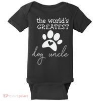 The World's Greatest Dog Uncle Baby Bodysuit thumb 0