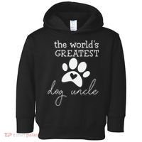 The World's Greatest Dog Uncle Toddler Hoodie thumb 0