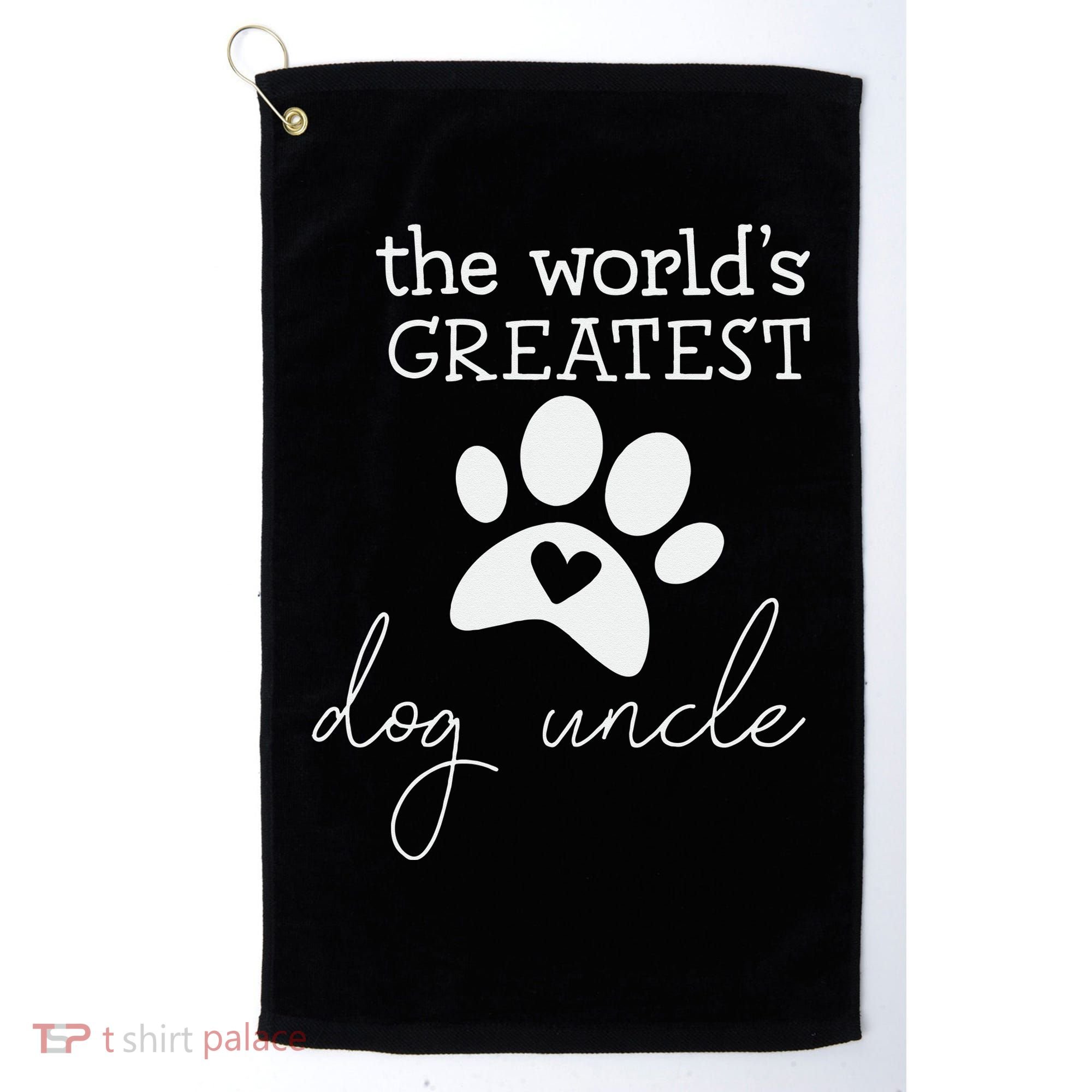 The World's Greatest Dog Uncle Golf Towel