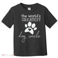 The World's Greatest Dog Uncle Toddler T-Shirt thumb 0