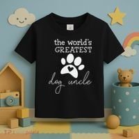 The World's Greatest Dog Uncle Toddler T-Shirt thumb 3