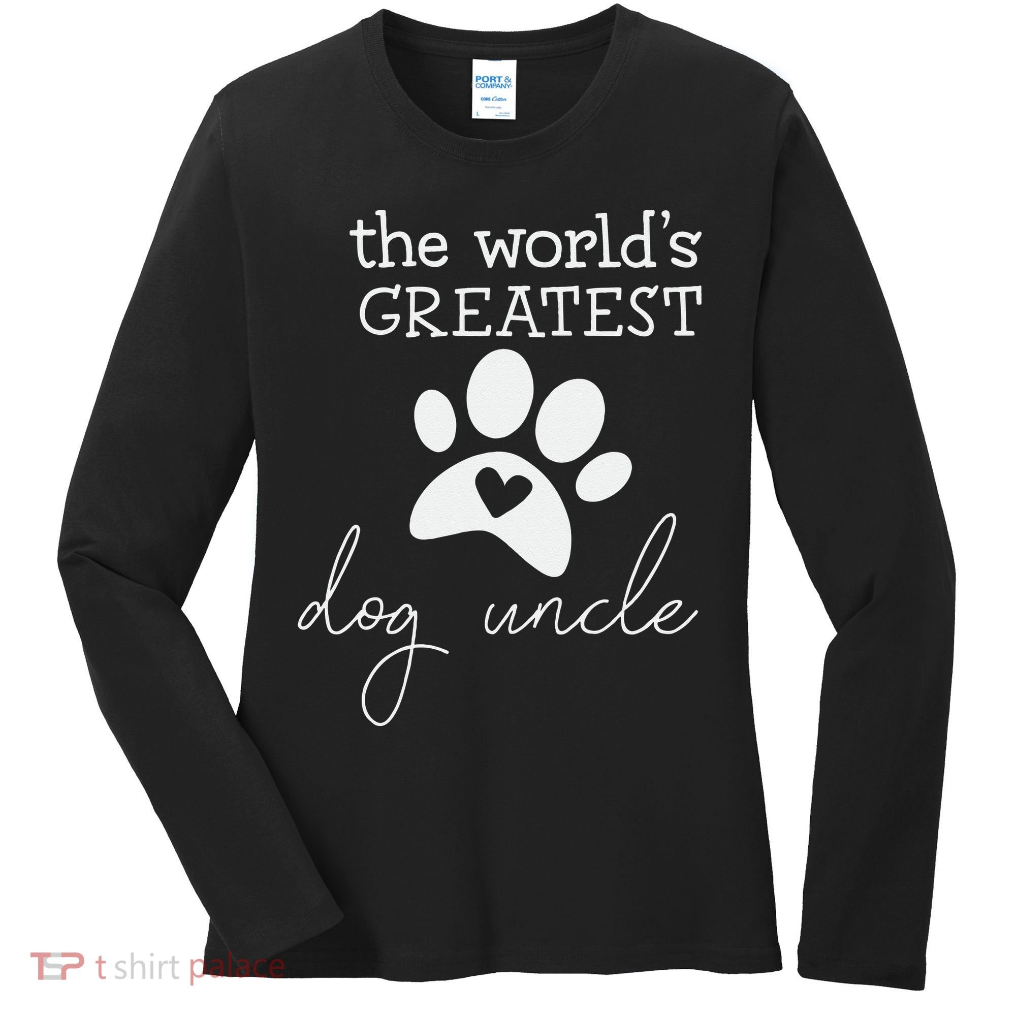 The World's Greatest Dog Uncle Women's Long Sleeve Shirt