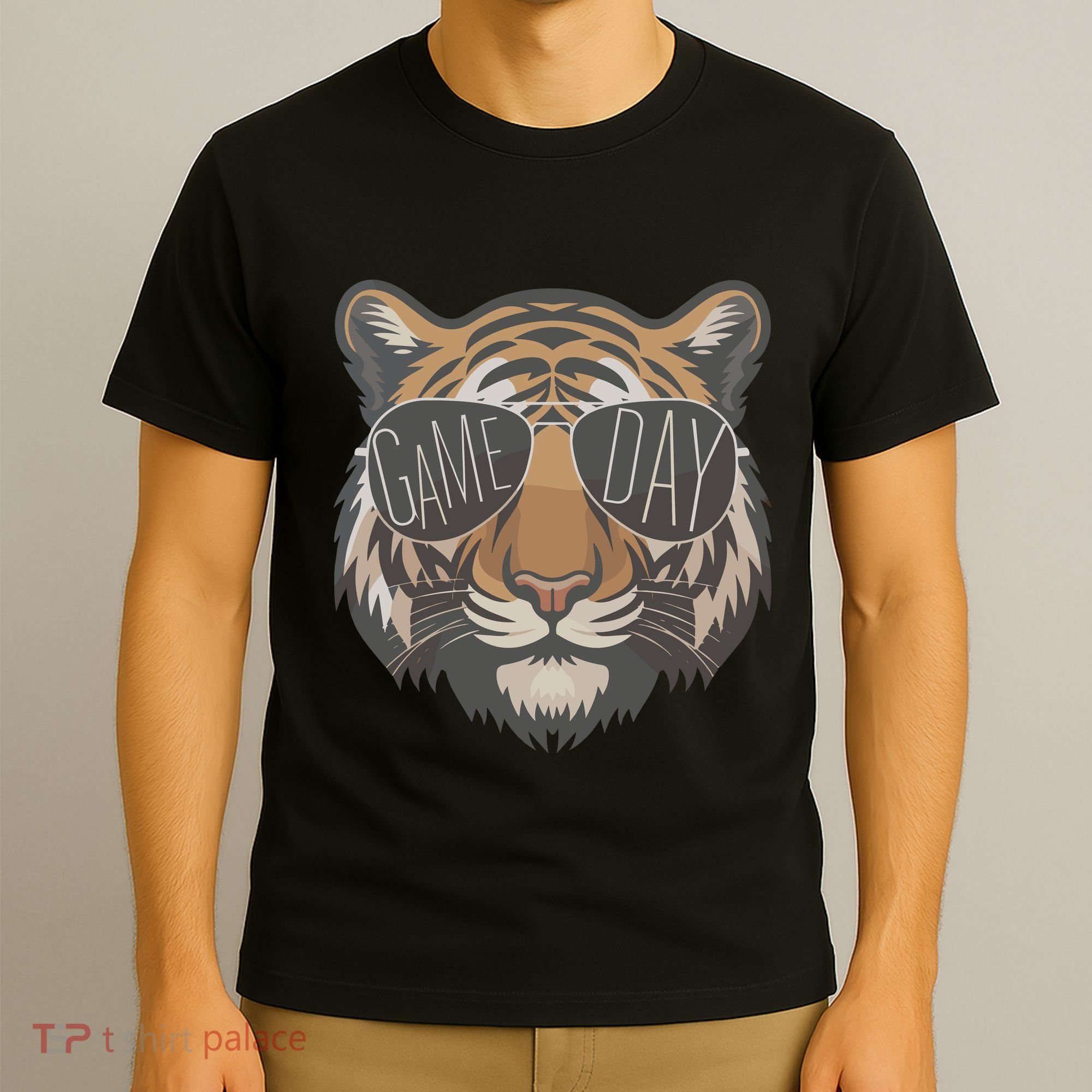 Tigers With Game Day Glasses Game Day Mascot T-Shirt